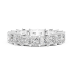 2.31 CT Princess Lab Grown 925 Silver Eternity Band