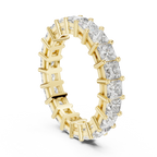 2.31 CT Princess Lab Grown 925 Silver Eternity Band