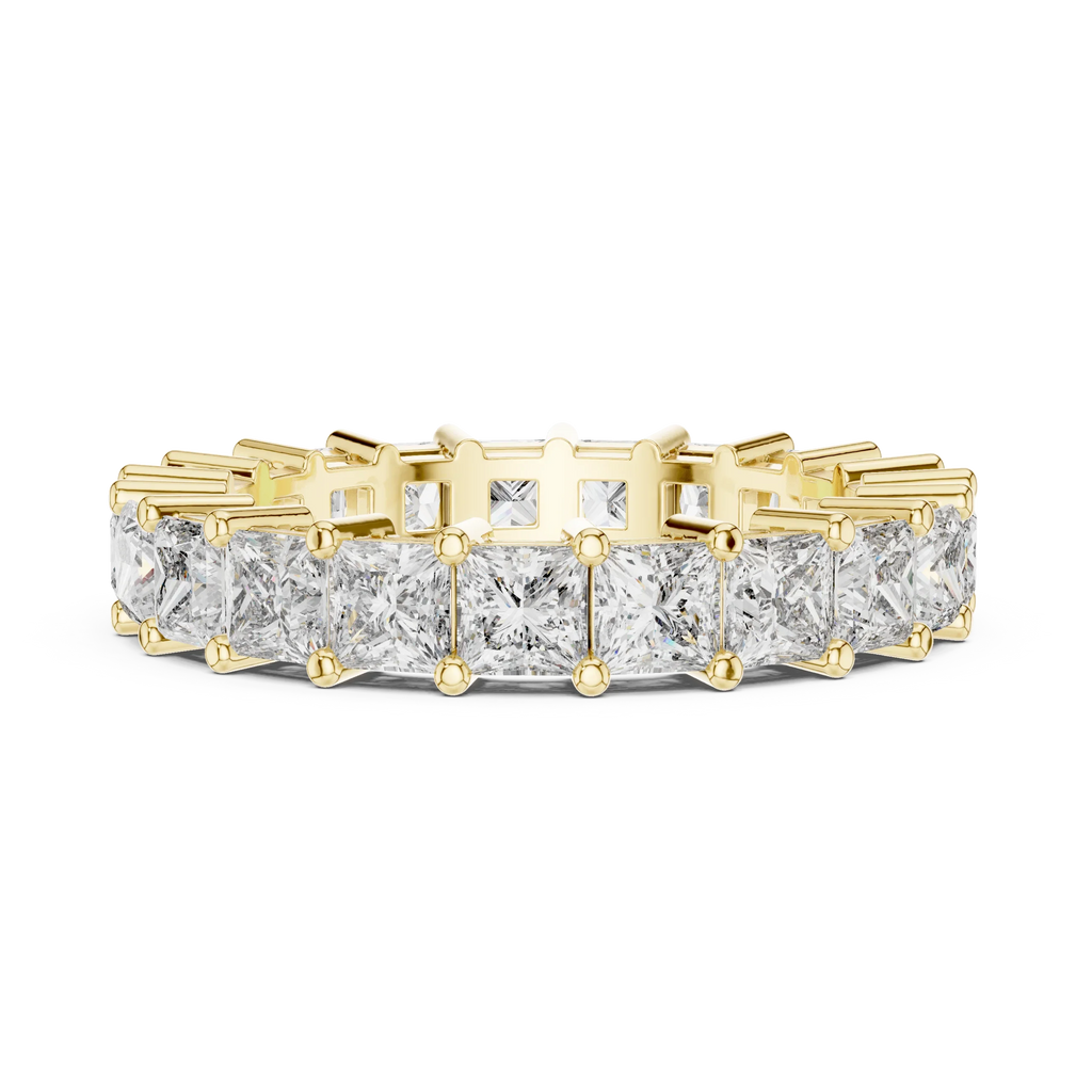 2.31 CT Princess Lab Grown 925 Silver Eternity Band