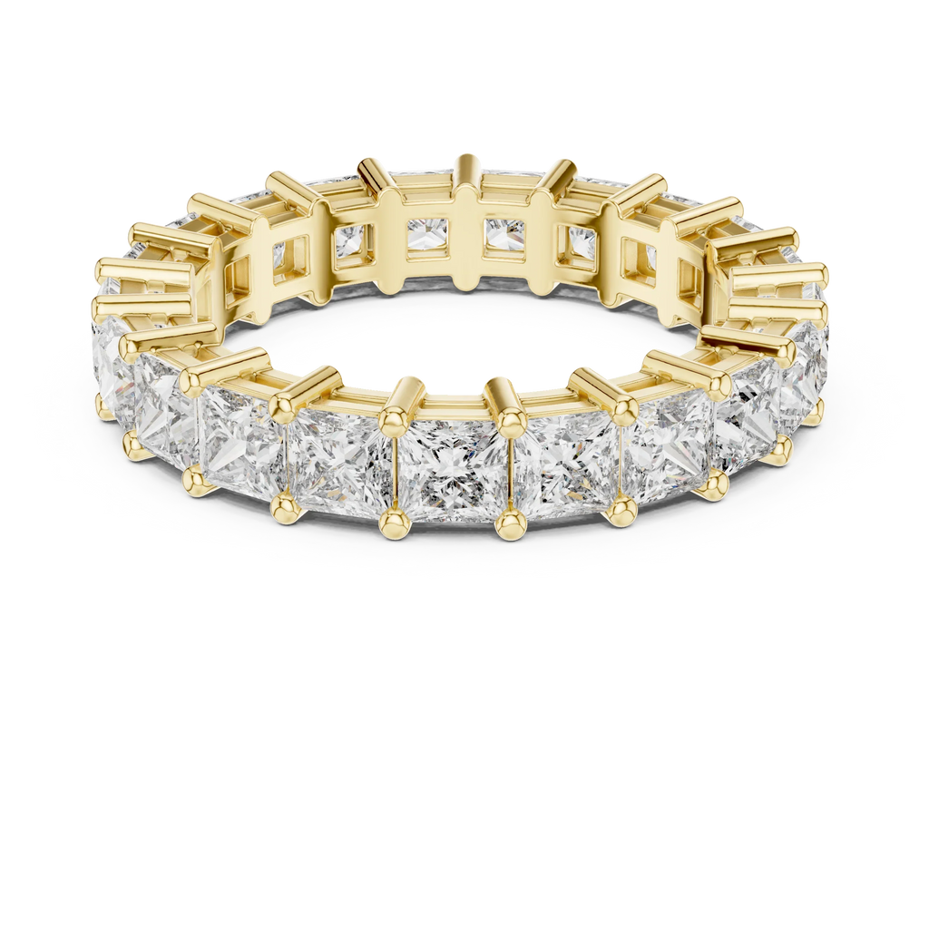 2.31 CT Princess Lab Grown 925 Silver Eternity Band