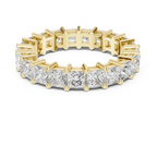 2.31 CT Princess Lab Grown 925 Silver Eternity Band