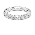 14K Gold Round VVS Lab Diamond Eternity wedding Band