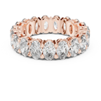 Shared Prong Oval Moissanite Eternity Band 6.08 CTW