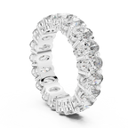 Shared Prong Oval Moissanite Eternity Band 6.08 CTW