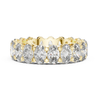 Shared Prong Oval Moissanite Eternity Band 6.08 CTW