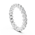 Scalloped Round Moissanite Eternity Band Handcrafted 2.73 CT