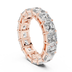 8.00 CTW Radiant Moissanite D Color Eternity Band