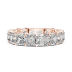 8.00 CTW Radiant Moissanite D Color Eternity Band