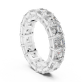 8.00 CTW Radiant Moissanite D Color Eternity Band