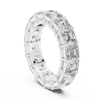 8.00 CTW Radiant Moissanite D Color Eternity Band
