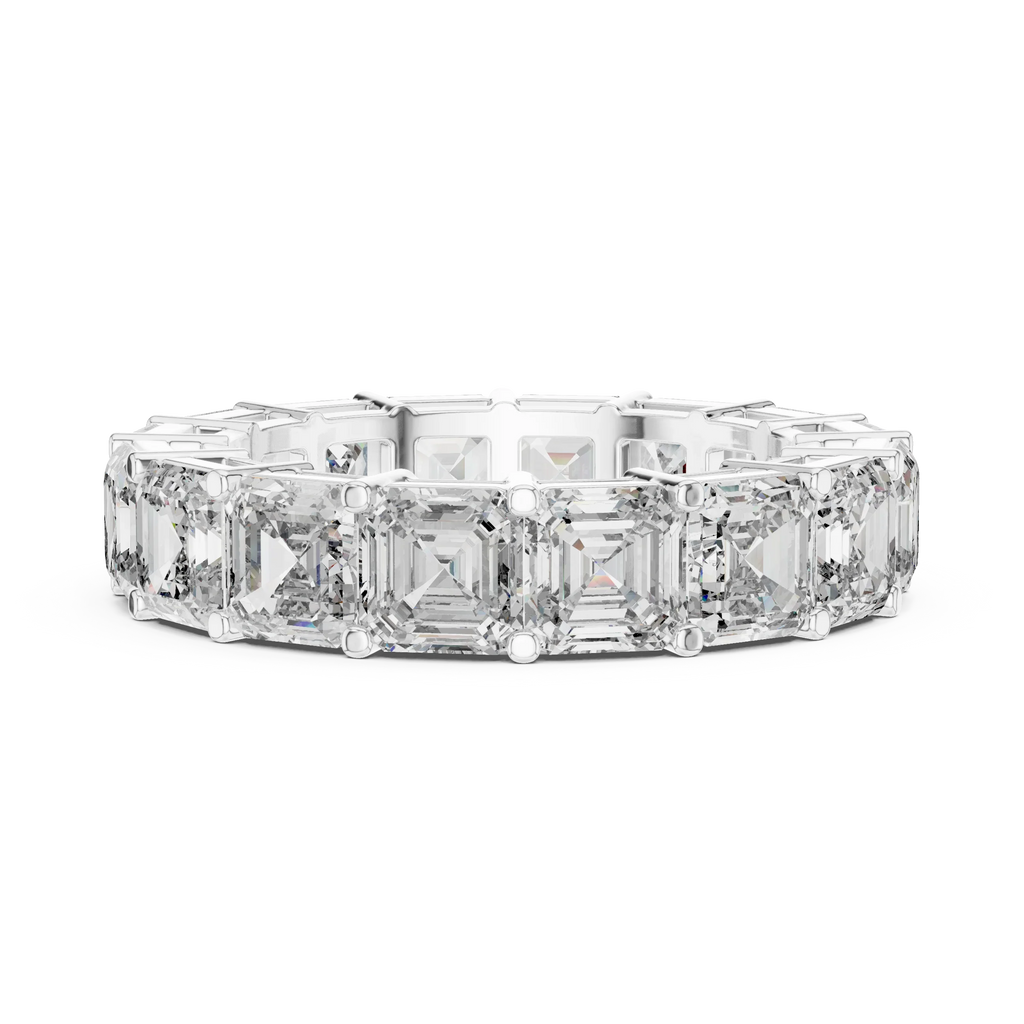 8.00 CTW Radiant Moissanite D Color Eternity Band