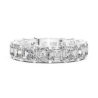 8.00 CTW Radiant Moissanite D Color Eternity Band