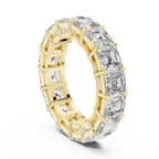 8.00 CTW Radiant Moissanite D Color Eternity Band