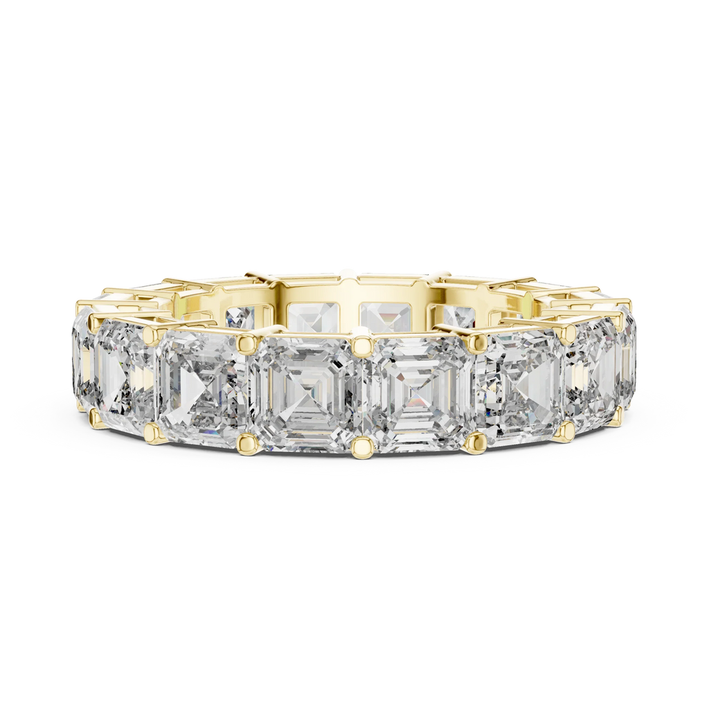 8.00 CTW Radiant Moissanite D Color Eternity Band