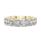 8.00 CTW Radiant Moissanite D Color Eternity Band