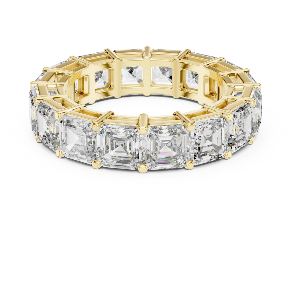 8.00 CTW Radiant Moissanite D Color Eternity Band