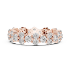 1.98 CTW Round Moissanite Floating Bubble VVS1 Eternity Band