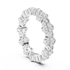 1.98 CTW Round Moissanite Floating Bubble VVS1 Eternity Band