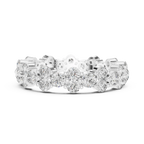 1.98 CTW Round Moissanite Floating Bubble VVS1 Eternity Band