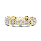 1.98 CTW Round Moissanite Floating Bubble VVS1 Eternity Band