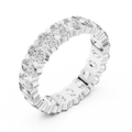 18K Gold Oval Lab Diamond Handcrafted Eternity Band 3.76 CTW