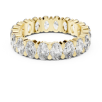 18K Gold Oval Lab Diamond Handcrafted Eternity Band 3.76 CTW