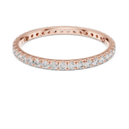 14K Gold Micropave VVS Lab Diamond Eternity Ring 0.46 CTW