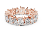 5.76 CTW Fancy Shape Moissanite VVS D Color Eternity Band