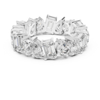 5.76 CTW Fancy Shape Moissanite VVS D Color Eternity Band