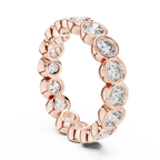 Bezel Set Round Lab Grown Diamond Eternity Band 2.64 CTW