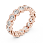 Bezel Set Round Lab Grown Diamond Eternity Band 2.64 CTW