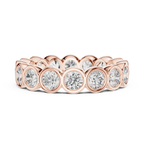 Bezel Set Round Lab Grown Diamond Eternity Band 2.64 CTW