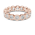 Bezel Set Round Lab Grown Diamond Eternity Band 2.64 CTW