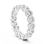 Bezel Set Round Lab Grown Diamond Eternity Band 2.64 CTW