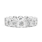 Bezel Set Round Lab Grown Diamond Eternity Band 2.64 CTW