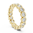 Bezel Set Round Lab Grown Diamond Eternity Band 2.64 CTW