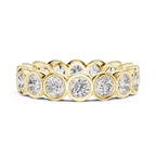 Bezel Set Round Lab Grown Diamond Eternity Band 2.64 CTW