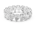 6.40 CTW 14K Gold Pear Moissanite Handcrafted Eternity Band