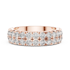 Two-Row Moissanite Diamond Eternity Band 2.60 CTW