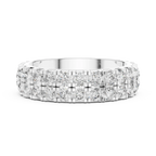 Two-Row Moissanite Diamond Eternity Band 2.60 CTW
