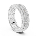 3.18 CTW Princess & Round Lab Diamond VVS Eternity Band
