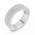 3.18 CTW Princess & Round Lab Diamond VVS Eternity Band