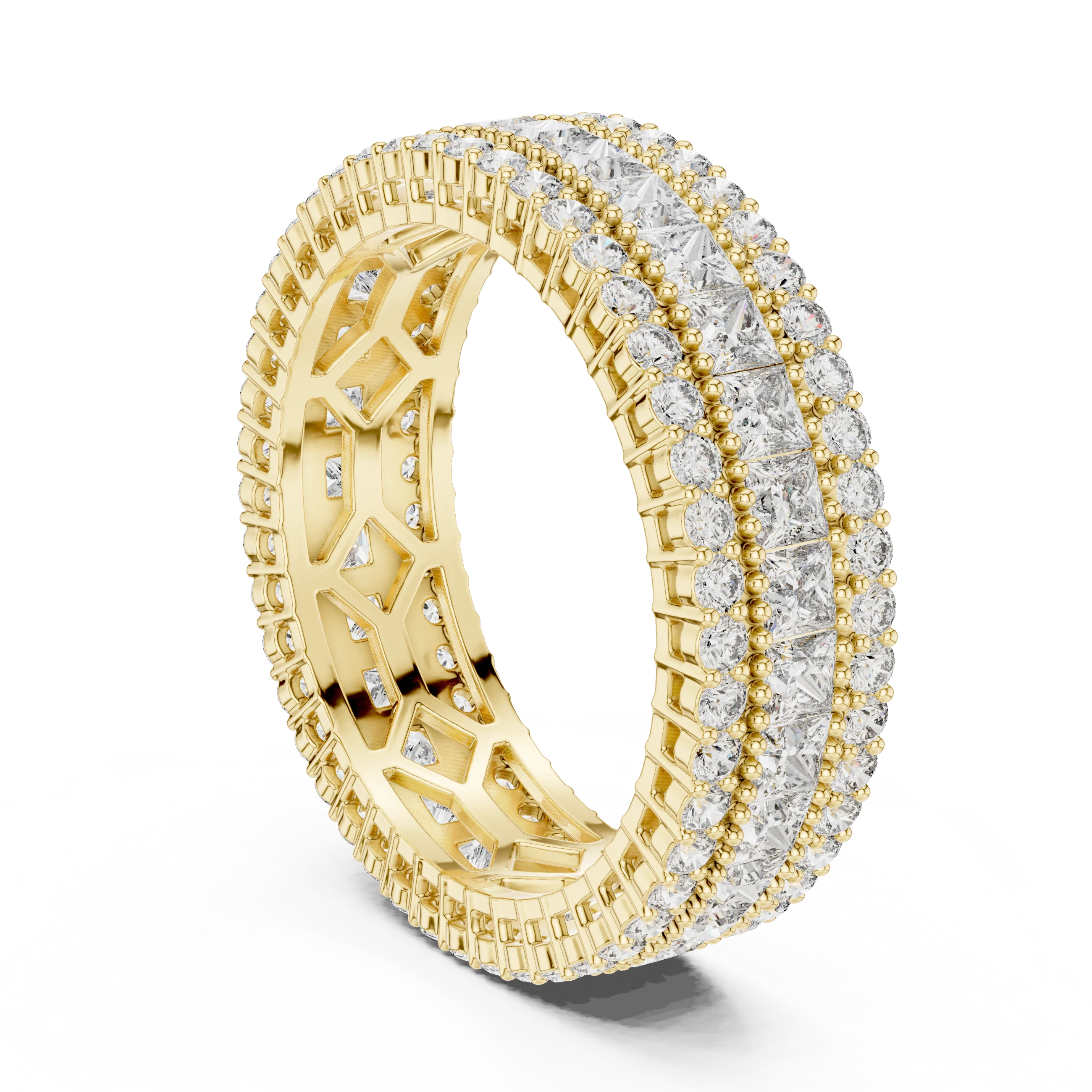 3.18 CTW Princess & Round Lab Diamond VVS Eternity Band