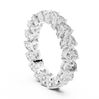 Heart Lab Grown Diamond VVS Eternity Band 4.86 CTW