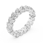 Heart Lab Grown Diamond VVS Eternity Band 4.86 CTW