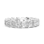 Heart Lab Grown Diamond VVS Eternity Band 4.86 CTW