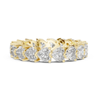 Heart Lab Grown Diamond VVS Eternity Band 4.86 CTW