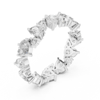 Pear & Round Moissanite Eternity Band 2.22 CTW