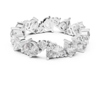 Pear & Round Moissanite Eternity Band 2.22 CTW
