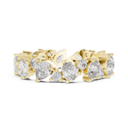 Pear & Round Moissanite Eternity Band 2.22 CTW